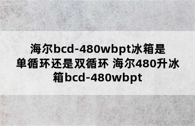 海尔bcd-480wbpt冰箱是单循环还是双循环 海尔480升冰箱bcd-480wbpt